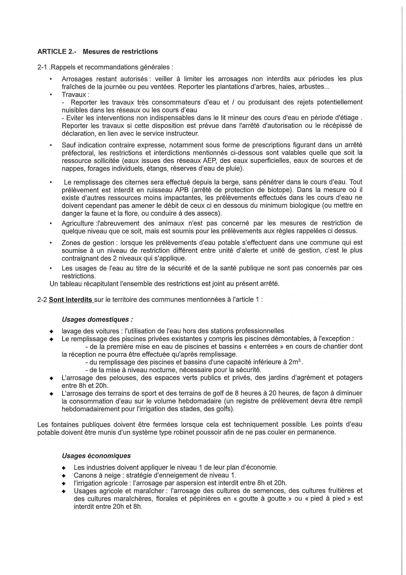 Arrete niveau 1 alerte secheresse page 2